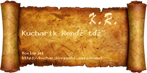 Kucharik Renátó névjegykártya